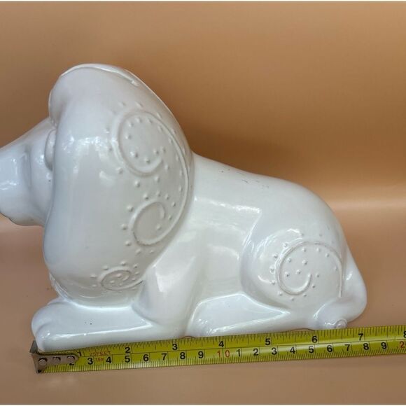 2017 Pottery Barn Lion Boho Piggy Bank - Picture 4 of 7